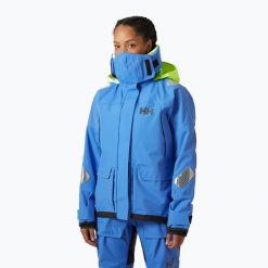 Kurtka żeglarska damska Helly Hansen Skagen Pro. Niebieskie kurtki damskie Helly Hansen, bez wzorów, bez kaptura. Za 2,611.50 zł.