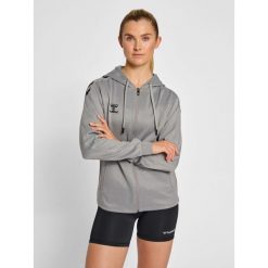 Bluza fitness damska Hummel hmlCore. Szare bluzy sportowe damskie Hummel, xs, bez wzorów, bez kaptura, na fitness i siłownię. Za 233.50 zł.