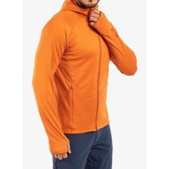 Bluza polarowa męska Inov-8 VentureLite Mid Hoodie FZ. Brązowe bluzy męskie Inov-8, m, bez wzorów, z polaru, bez kaptura. Za 244.99 zł.