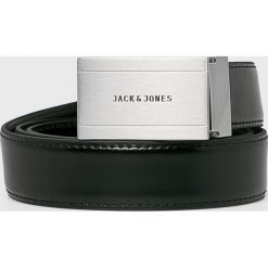 Jack & Jones - Pasek skórzany. Czarne paski damskie Jack & Jones, w paski, z materiału. Za 169.90 zł.