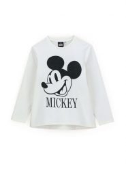 Original Marines Bluzka MICKEY MOUSE DCAV3521F Biały Regular Fit. Białe bluzki dla dziewczynek Original Marines, bez wzorów, z bawełny, bez ramiączek. Za 59.99 zł.