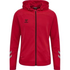 Bluza z kapturem Hummel lead Zip Poly. Czerwone bluzy męskie Hummel, m, bez wzorów, z dresówki, z kapturem. Za 276.25 zł.