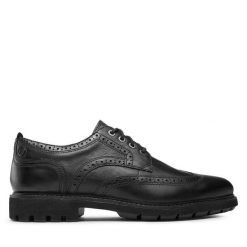 Półbuty Clarks. Czarne eleganckie półbuty Clarks, wizytowe, bez zapięcia. Za 459.99 zł.