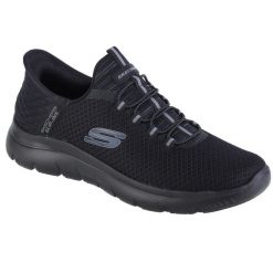 Buty sportowe Sneakersy męskie, Skechers Summits - High Range Slip-Ins. Czarne buty sportowe męskie Skechers, z gumy, bez zapięcia, trekkingowe. Za 299.00 zł.