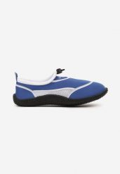 Niebiesko-Białe Buty Sportowe z Elastyczną Podeszwą Namsilie. Niebieskie buty sportowe męskie Born2be, bez zapięcia. Za 34.99 zł.
