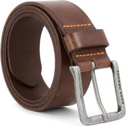 Pasek Męski BOSS - Jeek 50292879 90 Dark Brown 202. Brązowe paski damskie Boss, w paski, ze skóry. W wyprzedaży za 219.00 zł.