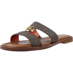Sandały MICHAEL KORS ERIN FLAT SANDAL Brązowy. Brązowe obuwie sportowe damskie MICHAEL KORS ACCESS, bez wzorów, z syntetyku, trekkingowe. Za 481.99 zł.