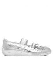 Puma Baleriny Speedcat Ballet Lustre Wns 408264 01 Srebrny. Szare baleriny damskie Puma, bez wzorów, ze skóry, bez obcasa. Za 399.99 zł.