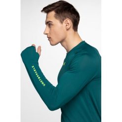 Longsleeve do biegania męski TSMLF200 - morska zieleń. Zielone koszulki sportowe męskie 4f, m, bez wzorów, z materiału, bez kołnierzyka, bez ramiączek, do biegania. W wyprzedaży za 29.99 zł.