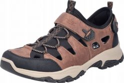 Rieker Sandals B8375-90 Brązowe 44. Brązowe sandały męskie Rieker, bez zapięcia. Za 306.44 zł.
