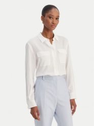 Marella Koszula Febe 2613111051 Biały Regular Fit. Białe bluzki damskie Marella, bez wzorów, z acetatu, bez kołnierzyka, bez ramiączek. Za 749.99 zł.