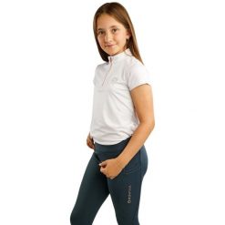 Dziewczęca koszulka do jazdy konnej Montar Everly Rosegold. Białe t-shirty i topy dla dziewczynek MONTAR, bez wzorów, z poliamidu, bez ramiączek. Za 218.00 zł.