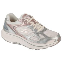 Buty do biegania damskie, Go Run Consistent 2.0 - Volt. Białe obuwie sportowe damskie Skechers, bez wzorów, z materiału, do biegania. Za 339.99 zł.