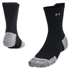 Skarpety Under Armour Ad Run Cushion Mid. Czarne skarpety damskie Under Armour, bez wzorów. Za 54.99 zł.