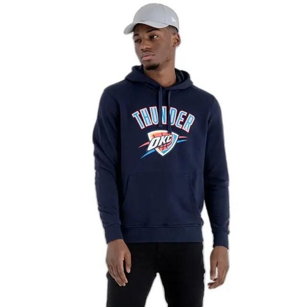 Bluza z kapturem Oklahoma City Thunder NBA. Niebieskie bluzy męskie New Era, s, bez wzorów, z materiału, z kapturem. Za 283.00 zł.