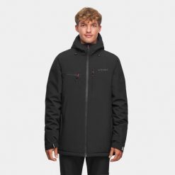 Kurtka turystyczna męska zimowa Alpinus Causses czarna. Czarne kurtki sportowe męskie Alpinus, na zimę, m, bez wzorów, trekkingowe. Za 549.00 zł.