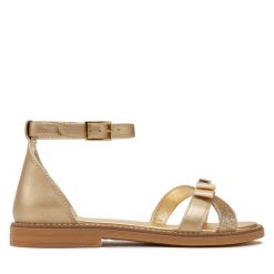 Sandały Tommy Hilfiger. Żółte sandały dziewczęce Tommy Hilfiger, bez zapięcia. Za 419.99 zł.