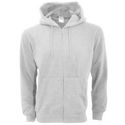 Męska Gładka Bluza Sportowa Z Kapturem Na Zamek. Białe bluzy męskie SG, m, bez wzorów, z kapturem. Za 152.99 zł.