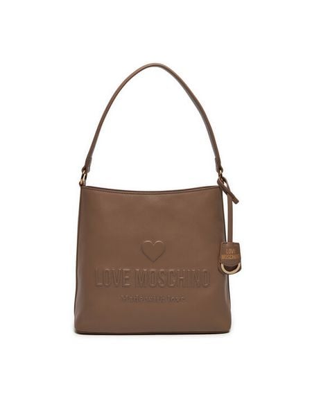 LOVE MOSCHINO Torebka JC4115PP1LL1020A Brązowy. Brązowe torebki do ręki damskie Love Moschino, bez wzorów, ze skóry, bez dodatków. Za 769.99 zł.