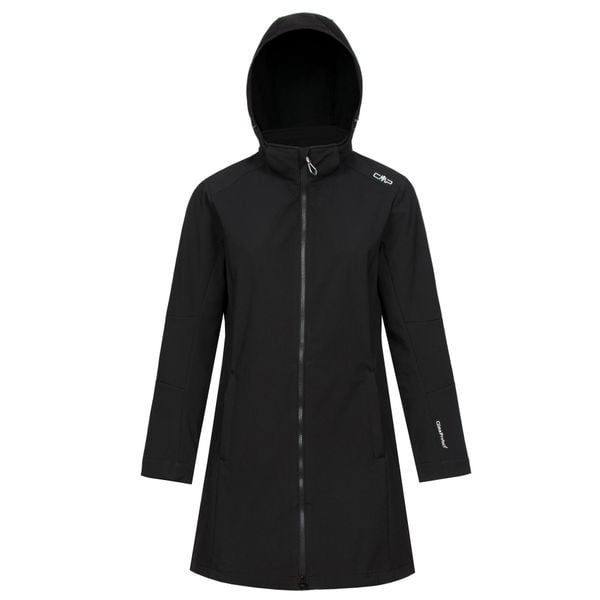 Kurtka damska turystyczna CMP 3A08326. Czarne kurtki damskie CMP, l, bez wzorów, z softshellu, bez kaptura. Za 425.30 zł.