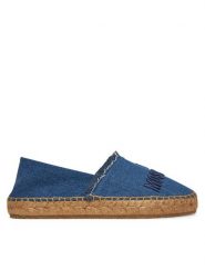 LOVE MOSCHINO Espadryle JA10262G0MJO5700 Niebieski. Niebieskie espadryle damskie Love Moschino, bez wzorów, z materiału, bez obcasa, bez zapięcia. Za 439.99 zł.