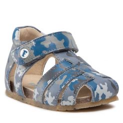 Sandały Naturino. Niebieskie sandały chłopięce Naturino, bez zapięcia. Za 164.99 zł.