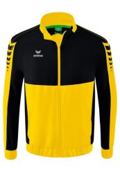 Kurtka prezentacyjna Erima Six Wings. Czarne kurtki męskie Erima, l, bez wzorów, z materiału, sportowe, bez kaptura. Za 255.00 zł.