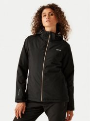 Regatta Kurtka przeciwdeszczowa Frelton RWP401 Czarny Regular Fit. Czarne kurtki sportowe damskie Regatta, bez wzorów, z syntetyku, bez kaptura, outdoorowe. Za 299.99 zł.