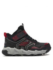 Skechers Sneakersy Combex 406422L/BKRD Czarny. Czarne buty sportowe chłopięce Skechers, bez wzorów, ze skóry, bez zapięcia. Za 239.99 zł.