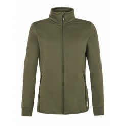 Damska bluza z zamkiem błyskawicznym Protest PRTOYDEN. Zielone bluzy damskie Protest, bez wzorów, bez kaptura, na fitness i siłownię. Za 319.10 zł.