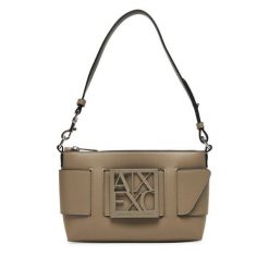 Torebka Armani Exchange. Brązowe torebki do ręki damskie Armani Exchange, bez wzorów, klasyczne, bez dodatków. Za 519.99 zł.