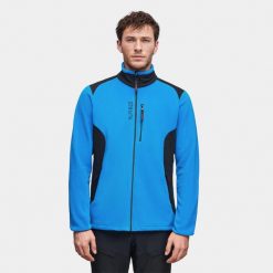 Bluza polarowa turystyczna męska Alpinus Caen II 100. Niebieskie bluzy męskie Alpinus, m, bez wzorów, z polaru, bez kaptura. Za 349.00 zł.