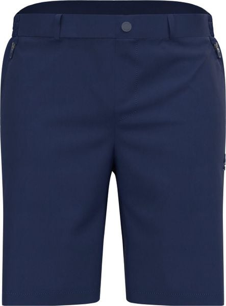 Krótki spodenki Ascent Light Odlo niebieskie. Niebieskie krótkie spodenki sportowe męskie Odlo, s, bez wzorów, z elastanu, trekkingowe. Za 359.60 zł.