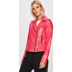 Morgan - Kurtka. Czerwone kurtki damskie Morgan, bez wzorów, z materiału, krótkie, bez kaptura. W wyprzedaży za 149.90 zł.