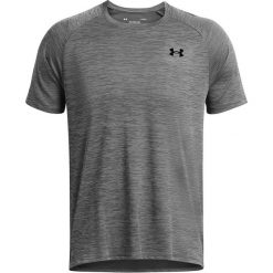 T-Shirt Under Armour Tech Textured. Czarne t-shirty męskie Under Armour, m, bez wzorów, z materiału, bez kołnierzyka. Za 153.55 zł.