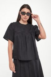 Bluzka damska lniana Bacino WEEKEND MAX MARA. Bluzki damskie Weekend Max Mara, l, bez wzorów, bez kołnierzyka, bez ramiączek. Za 739.00 zł.