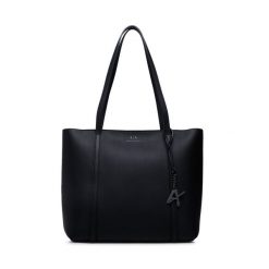 Torebka Armani Exchange. Czarne torebki do ręki damskie Armani Exchange, bez wzorów, bez dodatków. Za 449.99 zł.