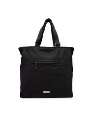 Calvin Klein Torba Sleek Pocket Tote LV04D3340G Czarny. Czarne torebki do ręki damskie Calvin Klein, bez wzorów, z materiału, bez dodatków. Za 489.99 zł.