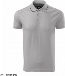 MALFINI Grand 259 - ADLER - Koszulka polo męska, 160 g/m, 100% bawełna, - silver gray M. Szare koszulki polo męskie Malfini, m, bez wzorów, z bawełny, bez ramiączek. Za 92.08 zł.