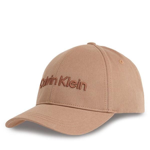 Czapka z daszkiem Calvin Klein. Brązowe czapki i kapelusze męskie Calvin Klein, bez wzorów. Za 99.99 zł.