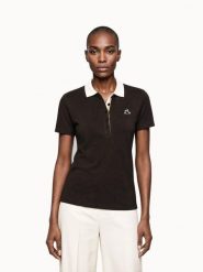 Damska koszulka polo Le Coq Sportif Heritage. Brązowe koszulki sportowe damskie le coq sportif, l, bez wzorów, z materiału, bez kołnierzyka, bez ramiączek. Za 289.00 zł.