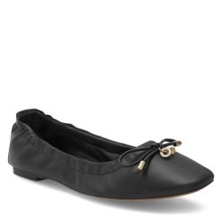 Baleriny Nine West. Czarne baleriny damskie Nine West, bez wzorów, bez obcasa. Za 159.99 zł.