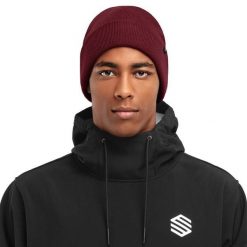 Czapka zimowa beanie męska Snowflake. Brązowe czapki i kapelusze męskie SIROKO, na zimę, bez wzorów, z materiału, sportowe. Za 76.00 zł.