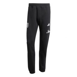 Spodnie treningowe Juventus Turyn US 2025/26. Czarne spodnie sportowe męskie Adidas, s, bez wzorów, do piłki nożnej. Za 239.00 zł.