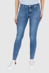 7 FOR ALL MANKIND Niebieskie jeansy damskie HW SKINNY SLIM ILLUSION Stride, Rozmiar 26. Niebieskie jeansy damskie 7 for all mankind. W wyprzedaży za 499.99 zł.