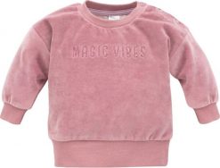 PINOKIO Bluza welurowa różowa dla dziewczynki Magic Vibes Pinokio 74. Czerwone bluzy dla dziewczynek Pinokio, bez wzorów, z weluru, bez ramiączek, bez kaptura. Za 47.40 zł.