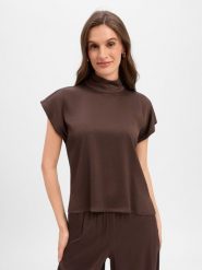 Drykorn Bluzka - Alaria_1 Kobiety Satyna brązowy, 42. Brązowe bluzki damskie DRYKORN, bez wzorów, z satyny, bez kołnierzyka, bez ramiączek. Za 599.95 zł.