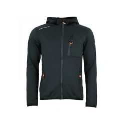 Kurtka polarshell Peak Mountain. Czarne kurtki męskie Peak Mountain, xl, z aplikacjami, z elastanu, klasyczne, bez kaptura. Za 283.65 zł.