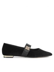 Nine West Baleriny 8168-1 Czarny. Czarne baleriny damskie Nine West, bez wzorów, z materiału, bez obcasa. Za 219.99 zł.