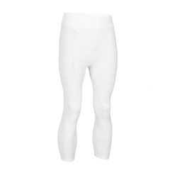 Legginsy koszykarskie 3/4 NBA męskie Tight 500. Białe legginsy sportowe męskie TARMAK, m, bez wzorów, z elastanu, do koszykówki. Za 109.99 zł.